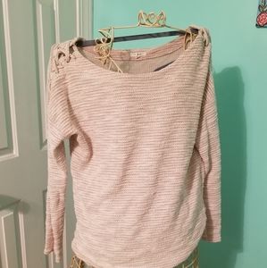 Maurice's s cream kint sweater